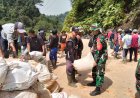 Sinergi TNI, Pemerintah dan Warga, 800 Orang Gotong Royong Antisipasi Longsor di Cibeber*